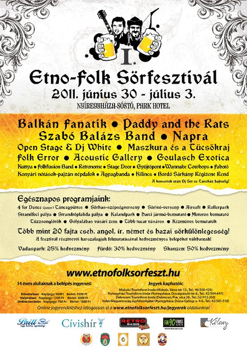 Etno-folk Sörfesztivál Nyíregyháza - Sóstón
